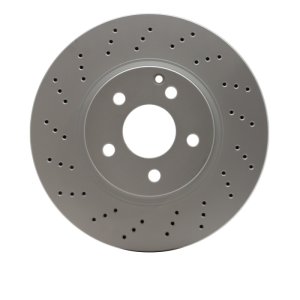 Mercedes-Benz SL500 Brake Rotor (1) - Front - R1 Concepts - GeoSPEC Coated Rotor - Drilled - `05-`06